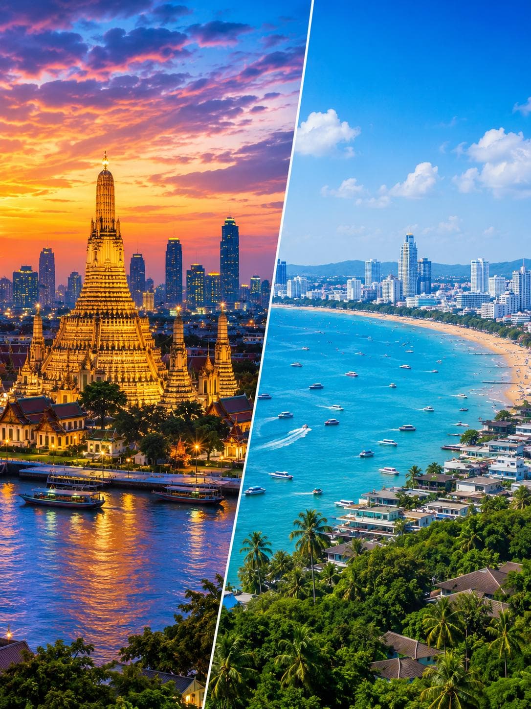 Pattaya & Bangkok, Pattaya · Koh Larn · Bangkok